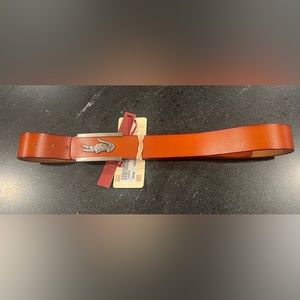 NWT Rare Focus Leather Belt with Crocodile Buckle. 95cm or 38”